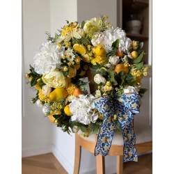 Wianek na drzwi "Słoneczna weranda" 55 cm